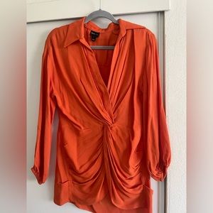 Orange blouse